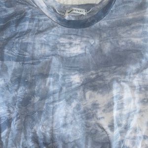 Blue&white crop top💙